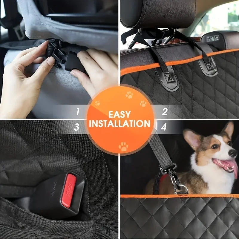 Premium Dog Car Hammock – Scratch-Proof & Waterproof seat protector