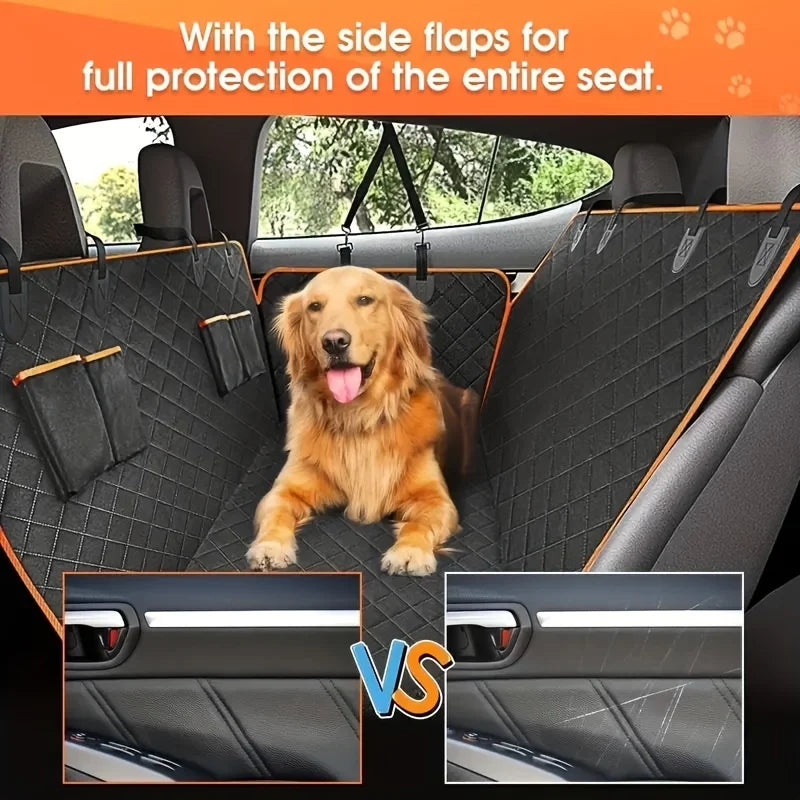 Premium Dog Car Hammock – Scratch-Proof & Waterproof seat protector