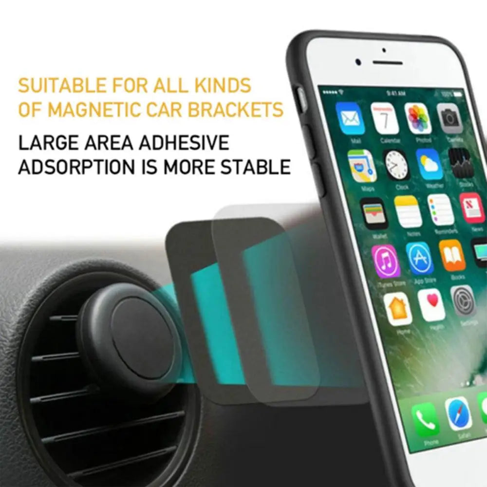 Metal Plate For Phone Magnet Holder Adhesive Replacement For Magnetic Phone Car Mount 0.5mm Thick Plate Sticker for Air Vent