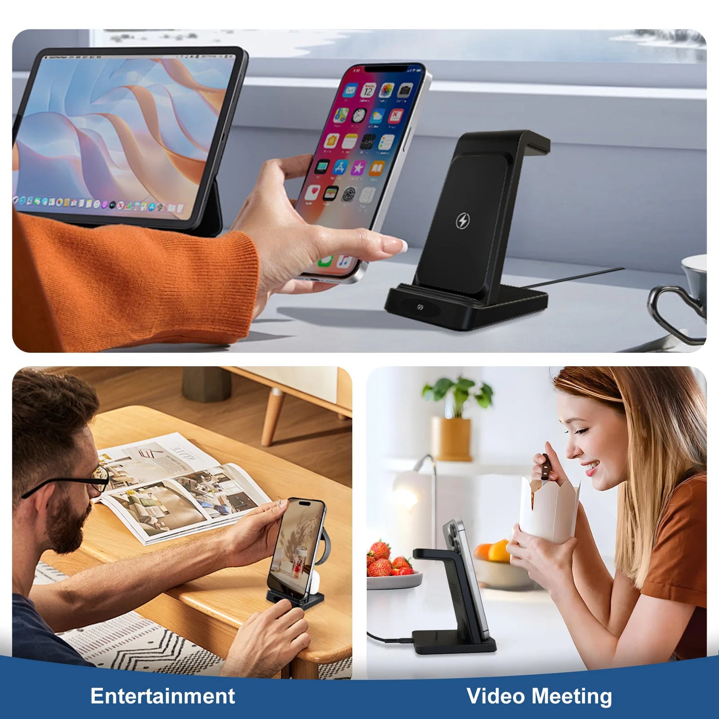 3-in-1 phone, watch, earpods Charging Station