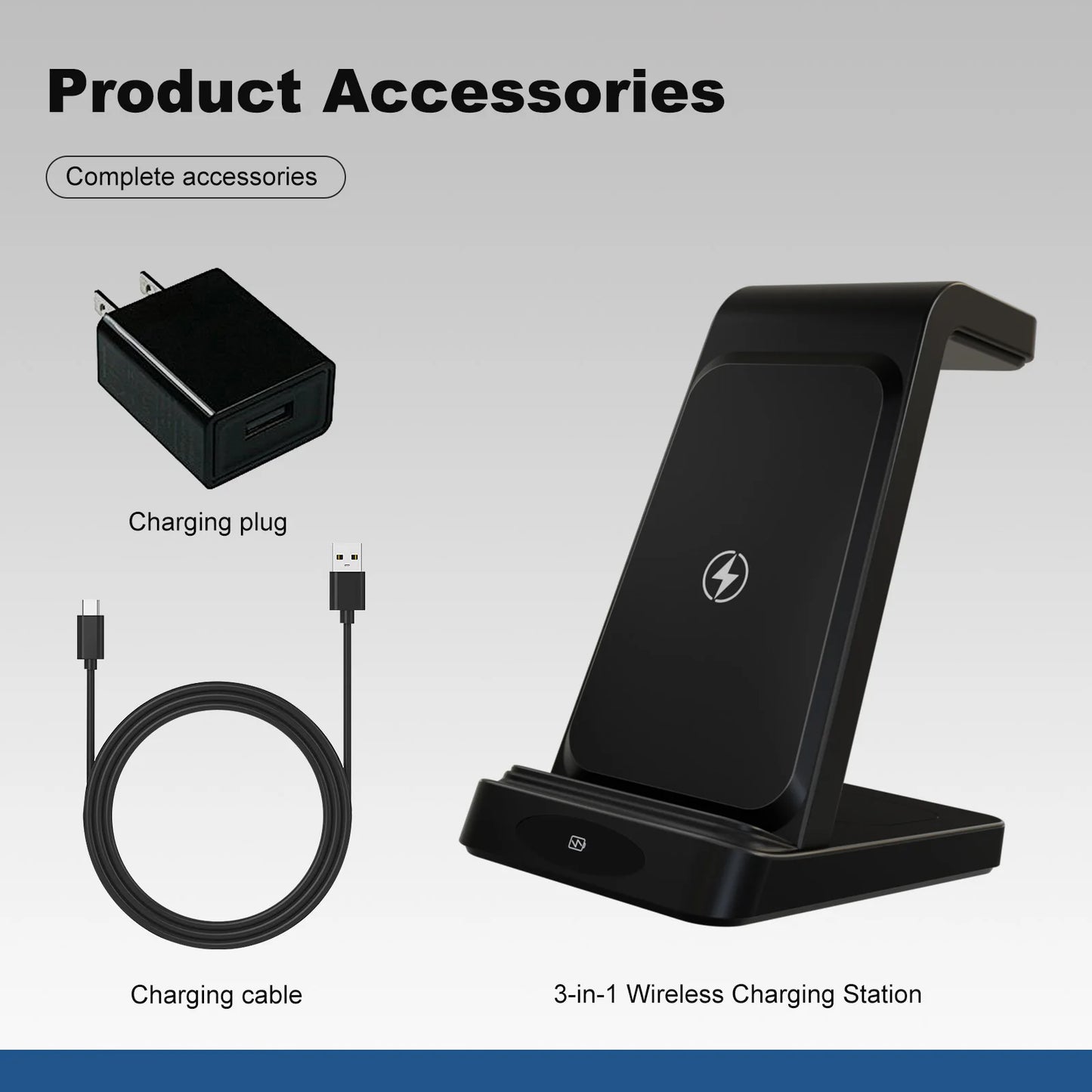 3-in-1 phone, watch, earpods Charging Station